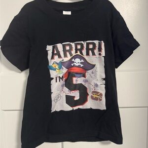 Pirate Adventure Black T-Shirt for Kids